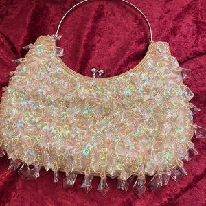 Evening Bag with Crystal and Beading